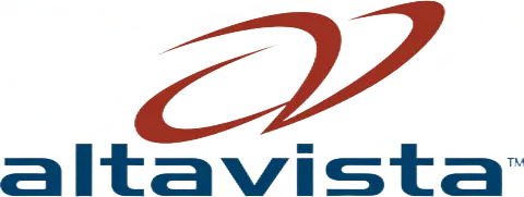 The AltaVista logo — a wordmark with a mountain-and-sky illustration