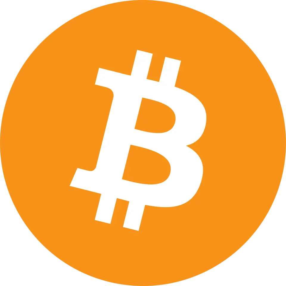 ビットコインのロゴ ── オレンジの円に白い「B」の記号