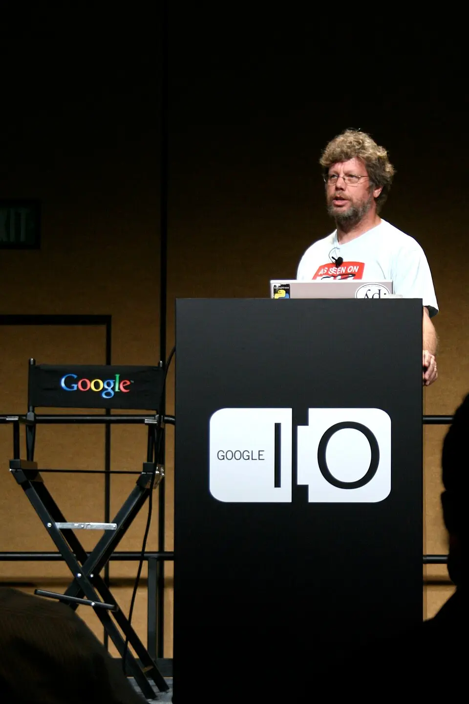 グイド・ヴァンロッサム（2008年、Google I/O にて）