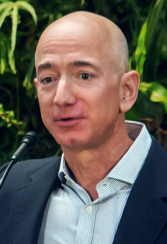 Jeff Bezos at the grand opening of the Amazon Spheres in Seattle, January 2018